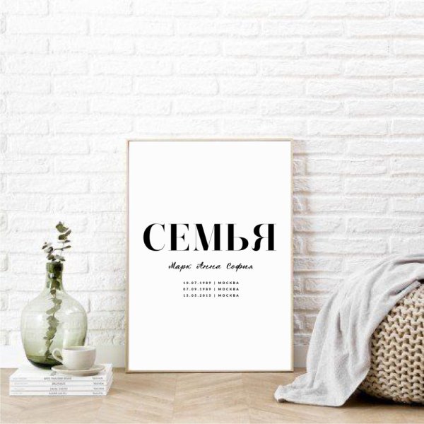 Постер семья