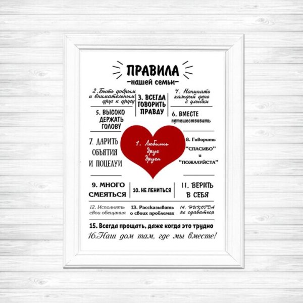 Правила семьи