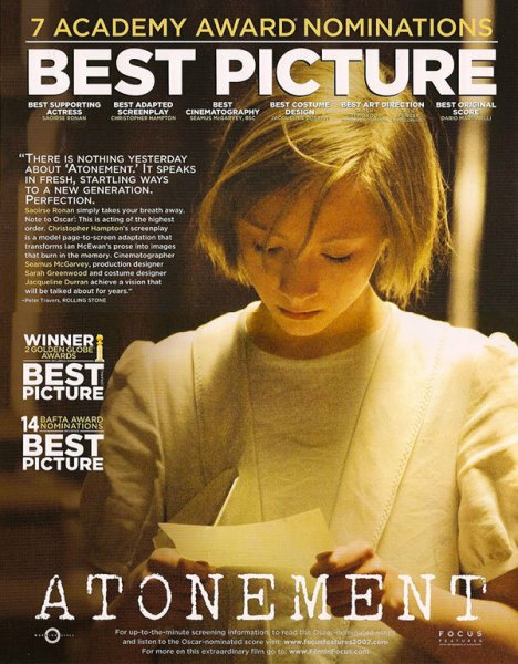 Кира Найтли и Джеймс МАКЭВОЙ Искупление