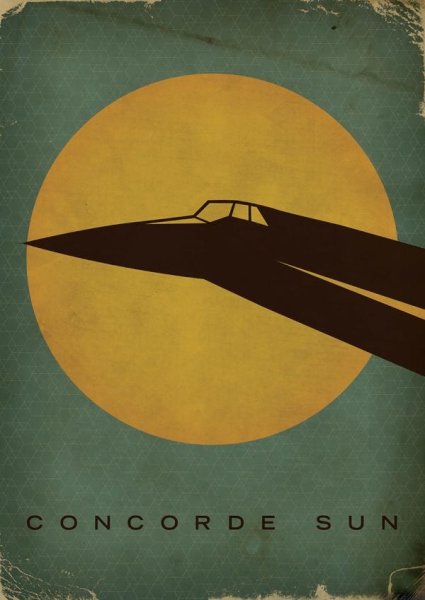 Винтажные постеры самолетов