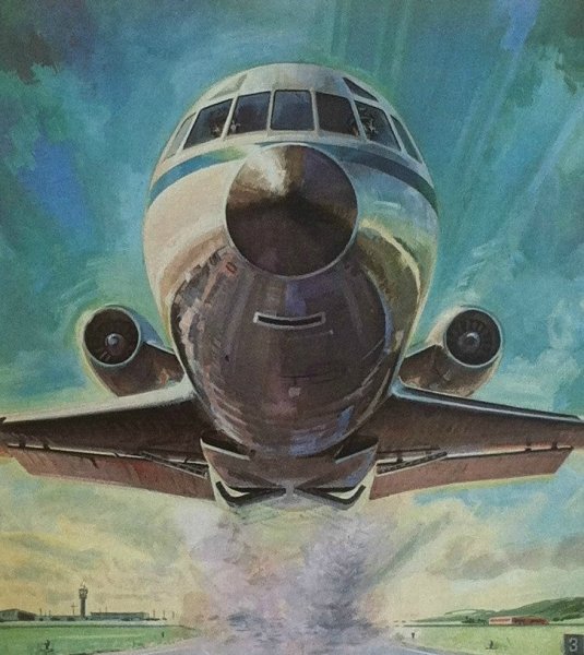 Постер самолет