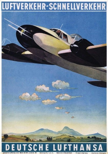 Плакат Люфтганза 1937
