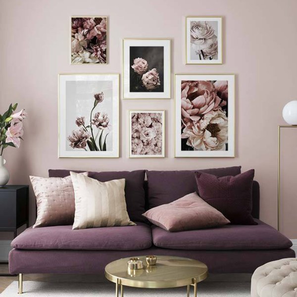 Декор стен картинами