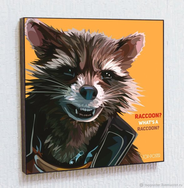 Енот ракета Постер