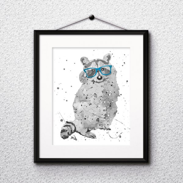 Енот картина на стену