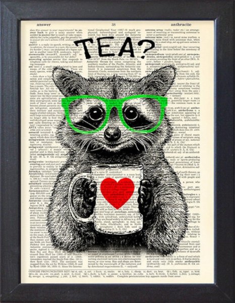 Постеры в детскую енот