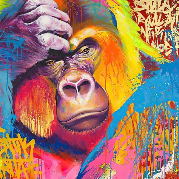 Постер обезьяны