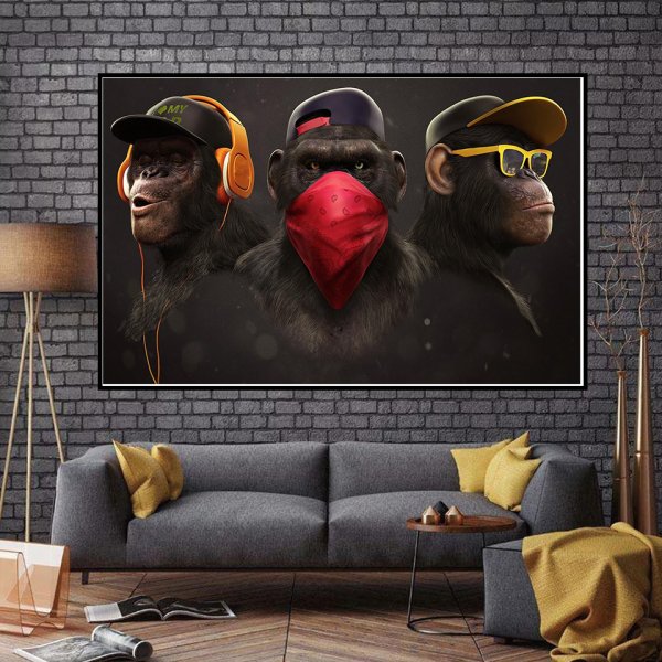 Триптих обезьяны