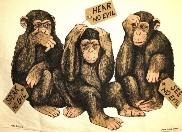 Три обезьяны в современном стиле