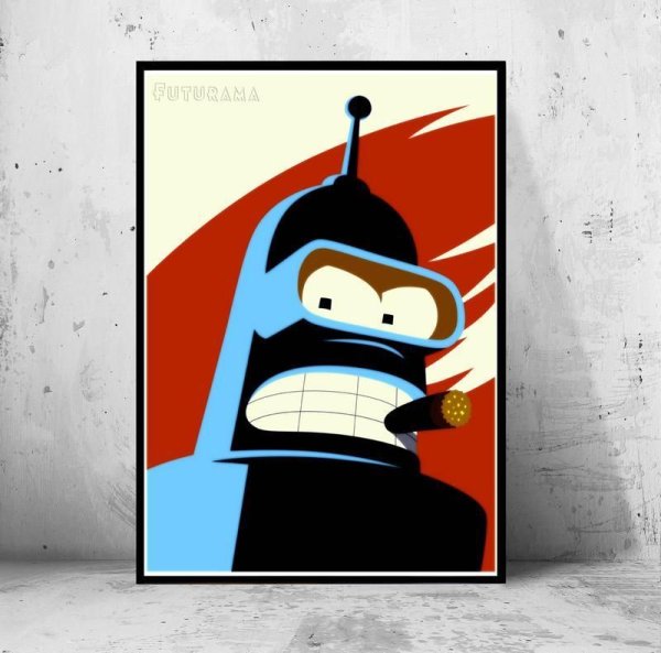 Плакат Бендер Футурама