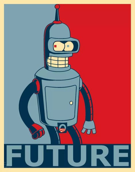 Плакат робот Бендер