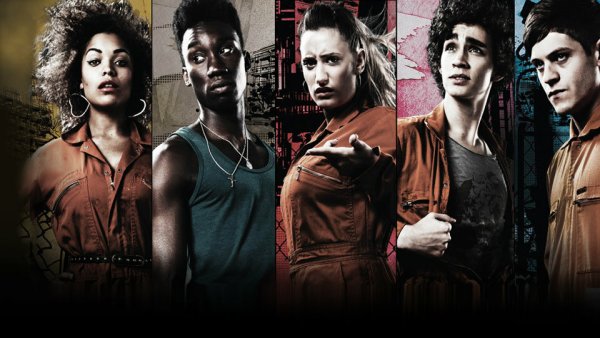 Сериал отбросы Постер Misfits 1 сезон