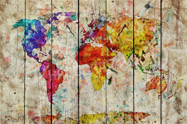 Картины на досках яркие