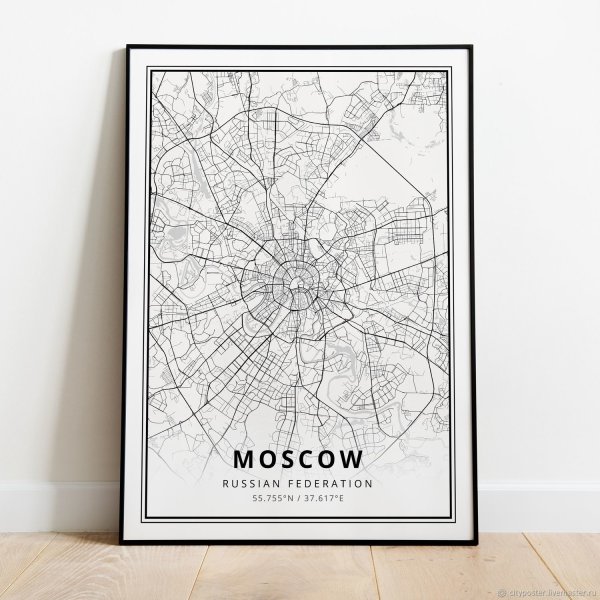 Карта Санкт-Петербурга Постер