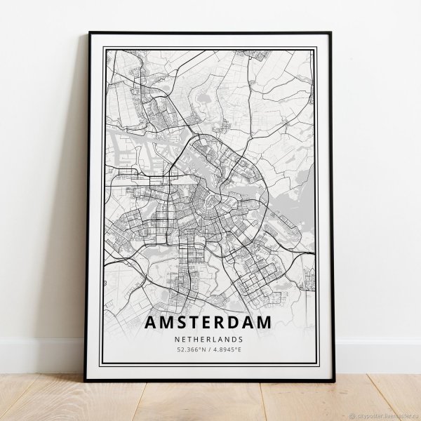 Карта Москвы Постер