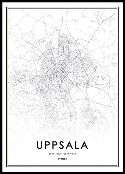 Постер карта города Москва