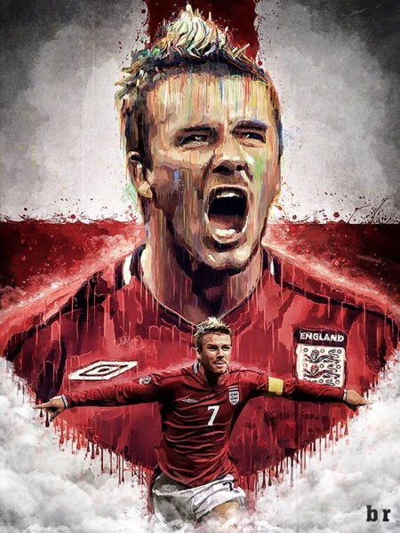 Футбол акварель