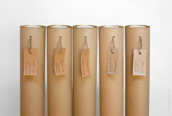 Тубус для постера белый