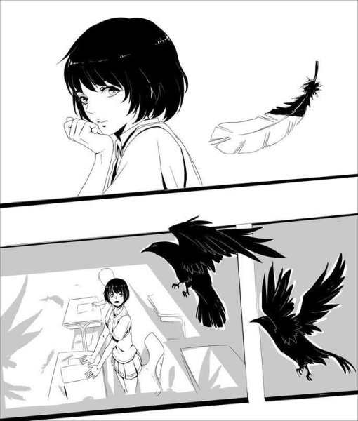 Эхо террора аниме чб