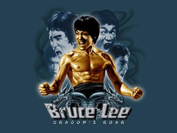 Брюс ли с нунчаками плакат