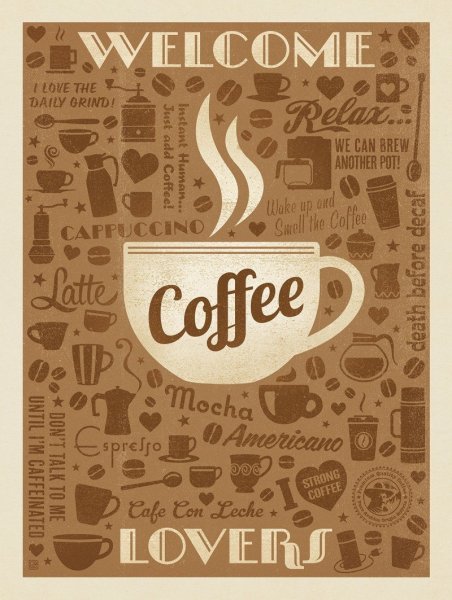 Постер кофе