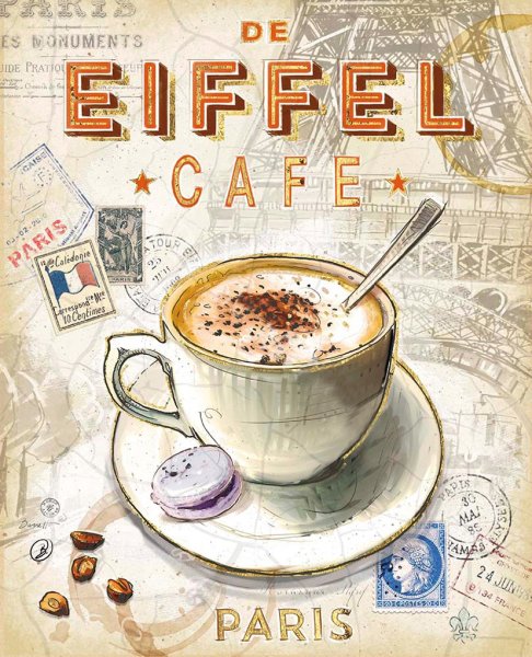 Винтажный Постер кофе