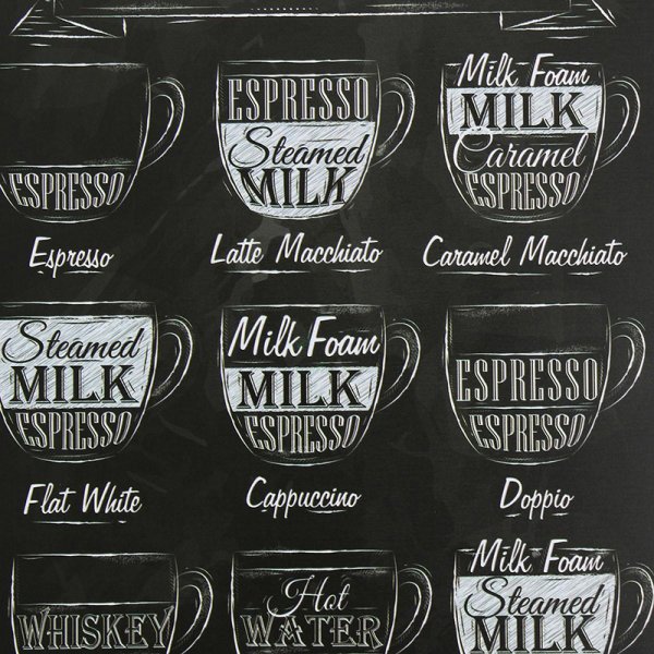 Кофе на грифельной доске