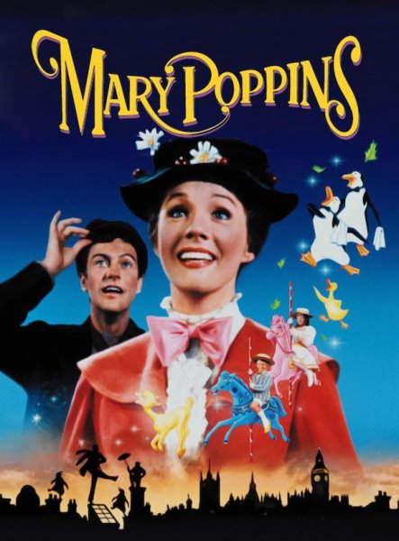 Мэри Поппинс Mary Poppins 1964 Постер