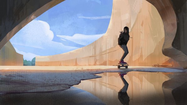 Аниме на скейте