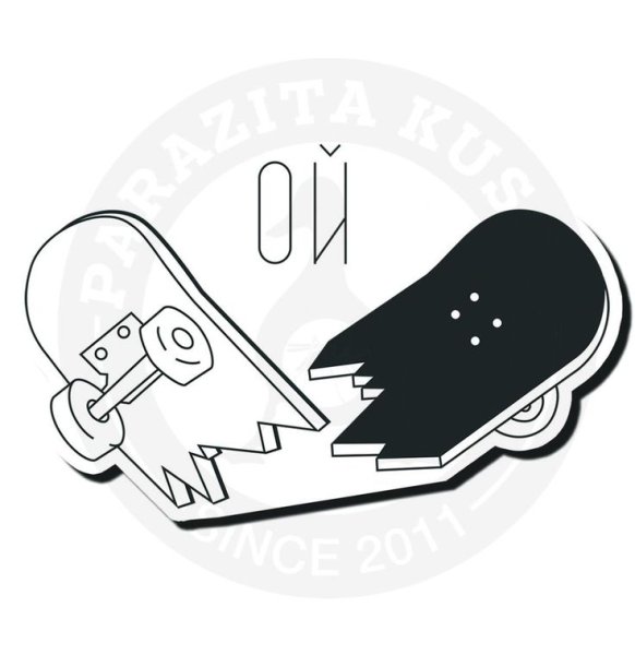 Сломанный скейтборд