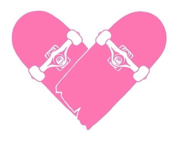 Скейты в виде сердца