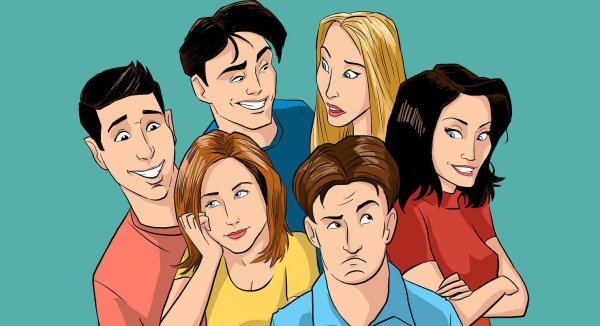 Сериал друзья рисунки