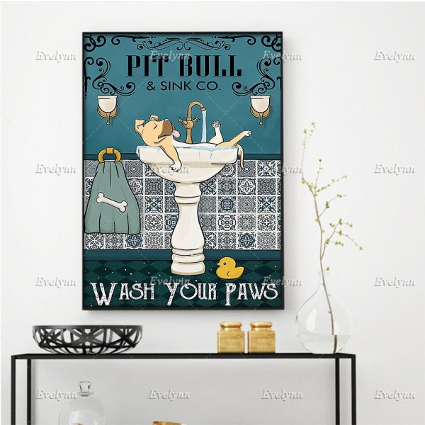 Постер для ванной комнаты ретро