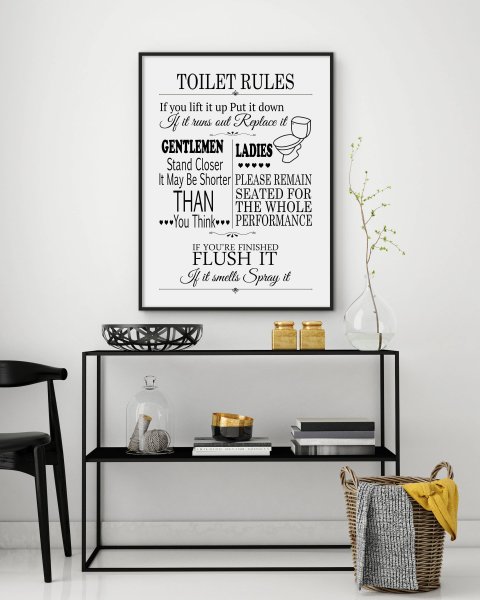 Постеры для туалета для печати