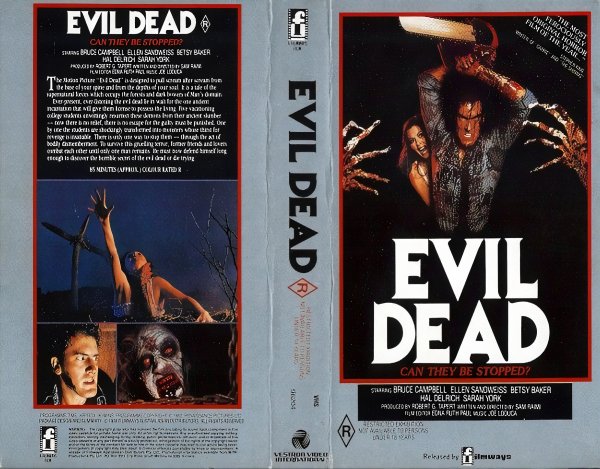 Обложка видеокассеты зловещие мертвецы