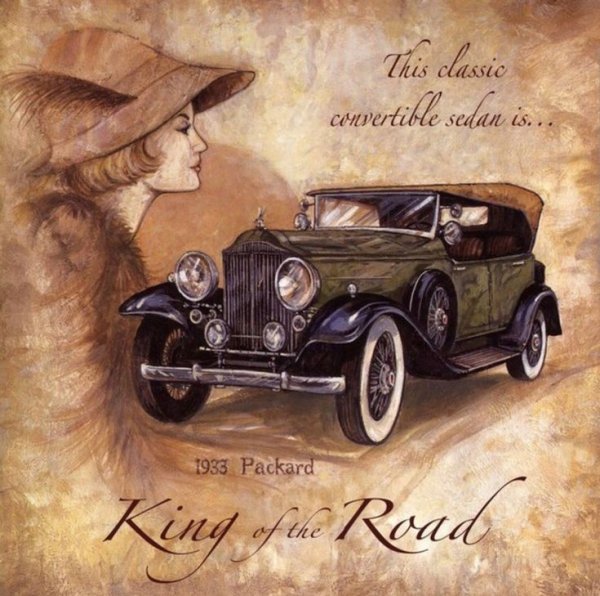 Ретро автомобили для декупажа