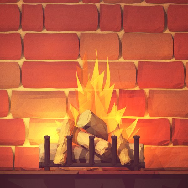 Огонь для камина