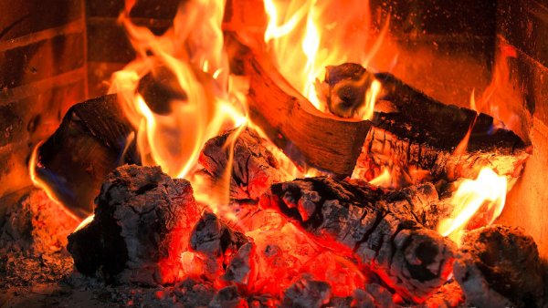 Живой камин