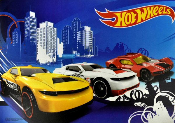 Хот Вилс постеры на стене