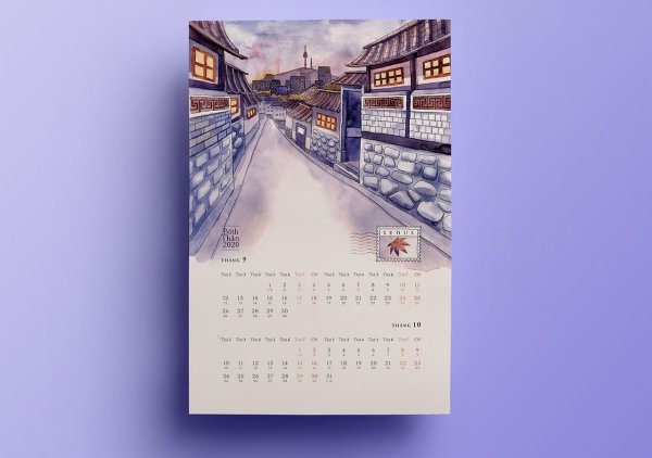 Календарь квартальный настенный