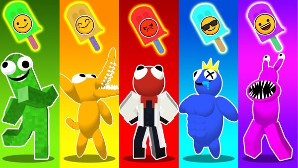 Roblox радужные друзья персонажи