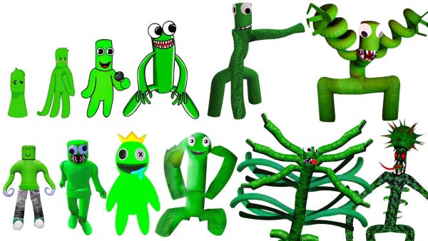 Rainbow friends Roblox зелёный