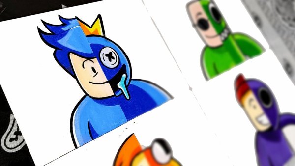 Радужные друзья РОБЛОКС Блу арт