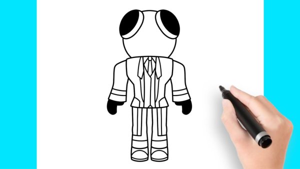 Раскраска радужные РОБЛОКС