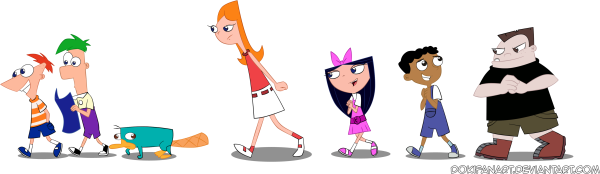 Герои Финеса и Ферба