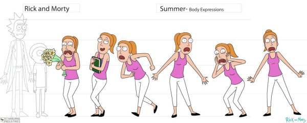 Саммер Рик и Морти в полный рост
