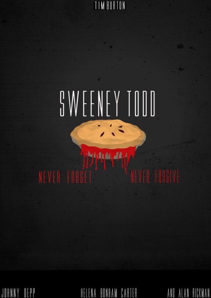 Минималистичный Постер Суини Тодд