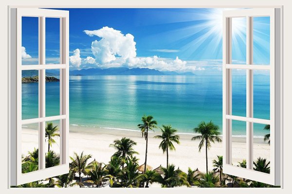 Фотообои окно