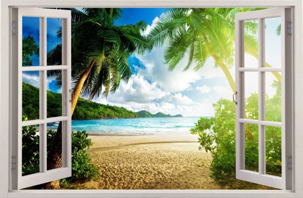 Фотообои окно