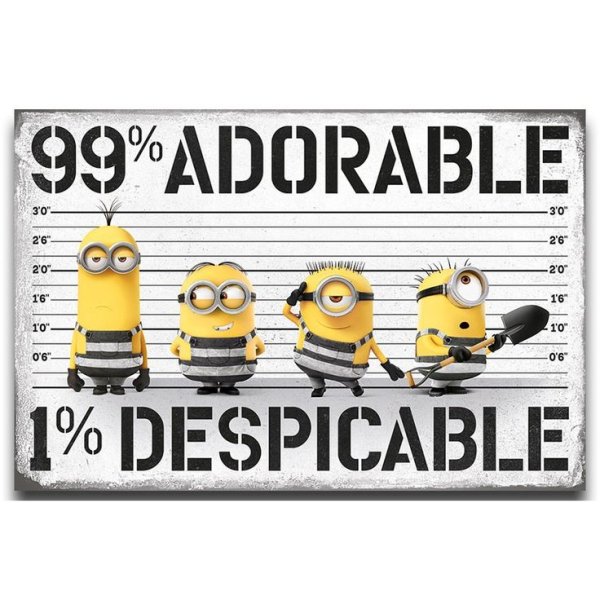 Постер Миньон с именами